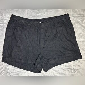 Old navy Women's Black linen blend Shorts size XL